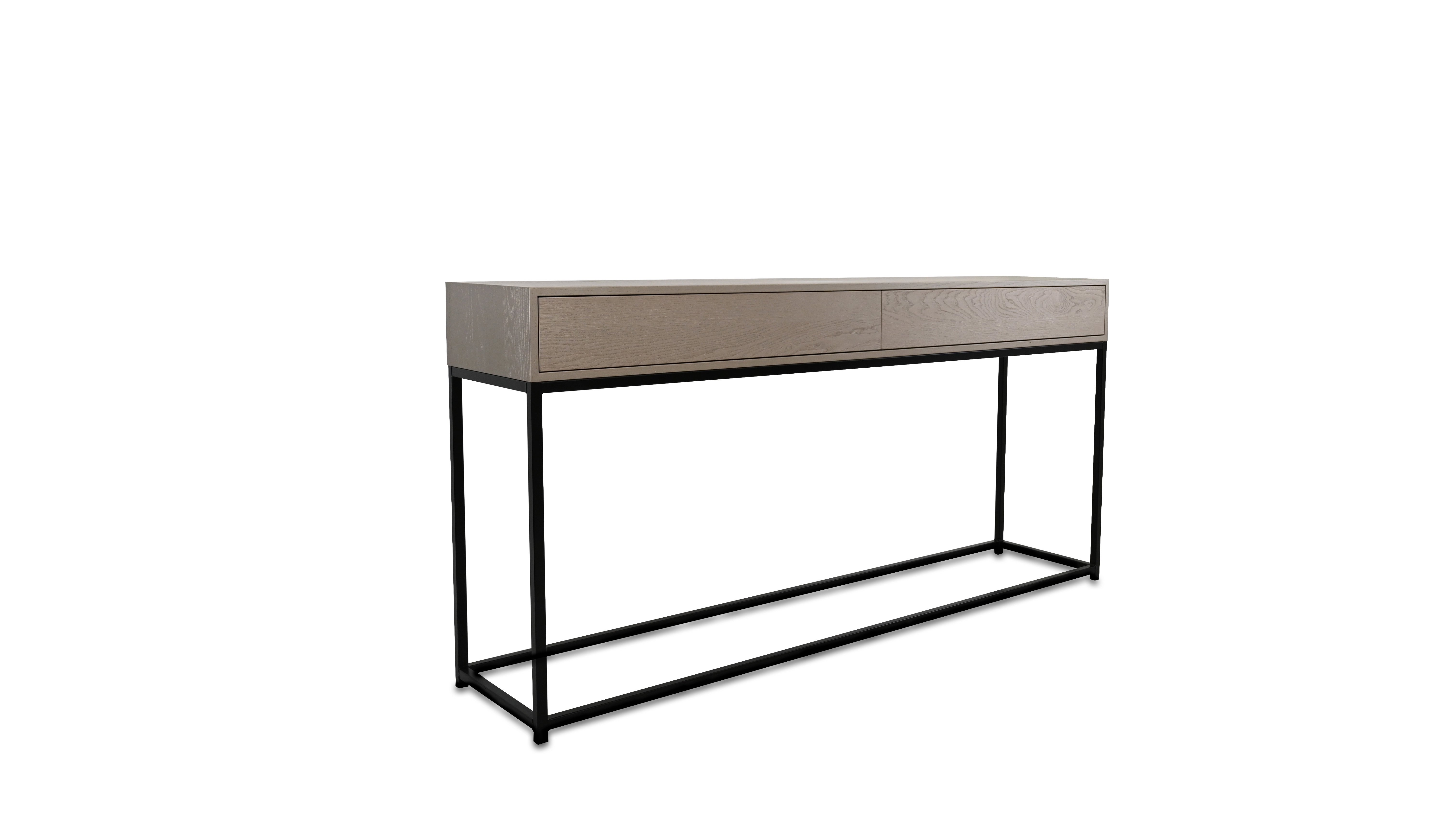 Thompson Sidetable 2-lades Rechthoekig Eiken