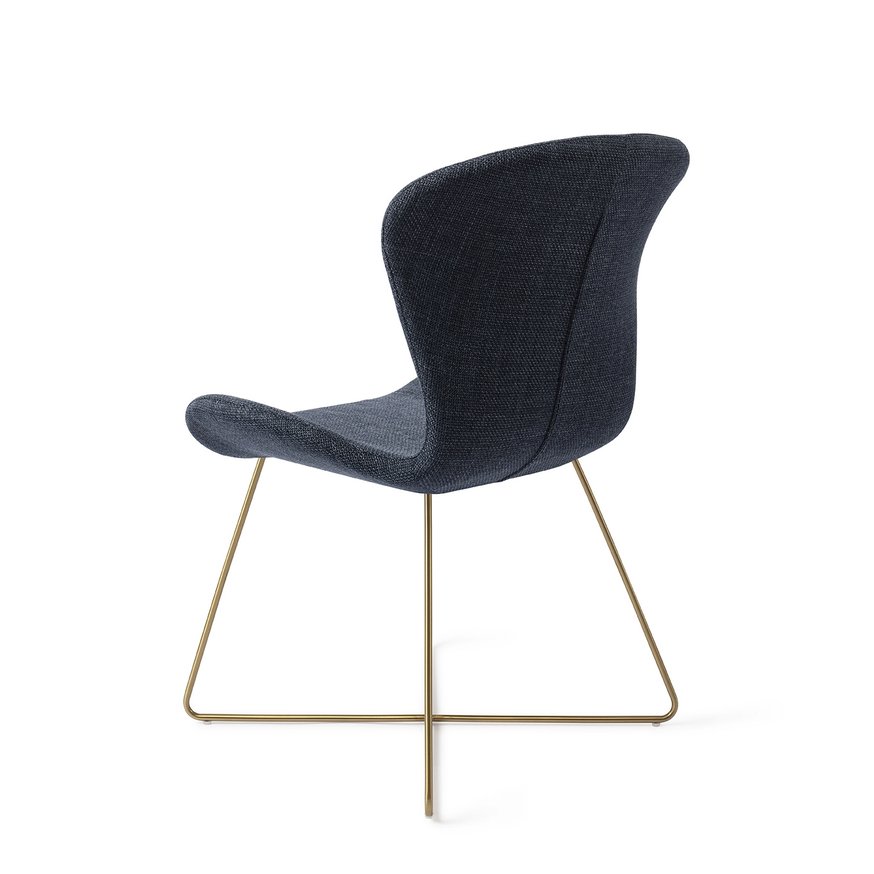 Moji Mystic Marine Eetkamerstoel Cross Gold