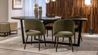 Bend sidechair Alberto Fabric Giant Fabric Green