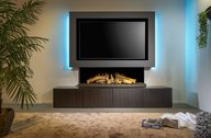 Kalfire E65 - Media Wall - light blue light - front