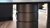Eettafel eiken ovaal luxe collectie mdf poot