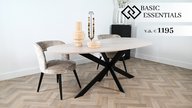 Organische eettafel | PUUUR eiken fineer in kleur op maat