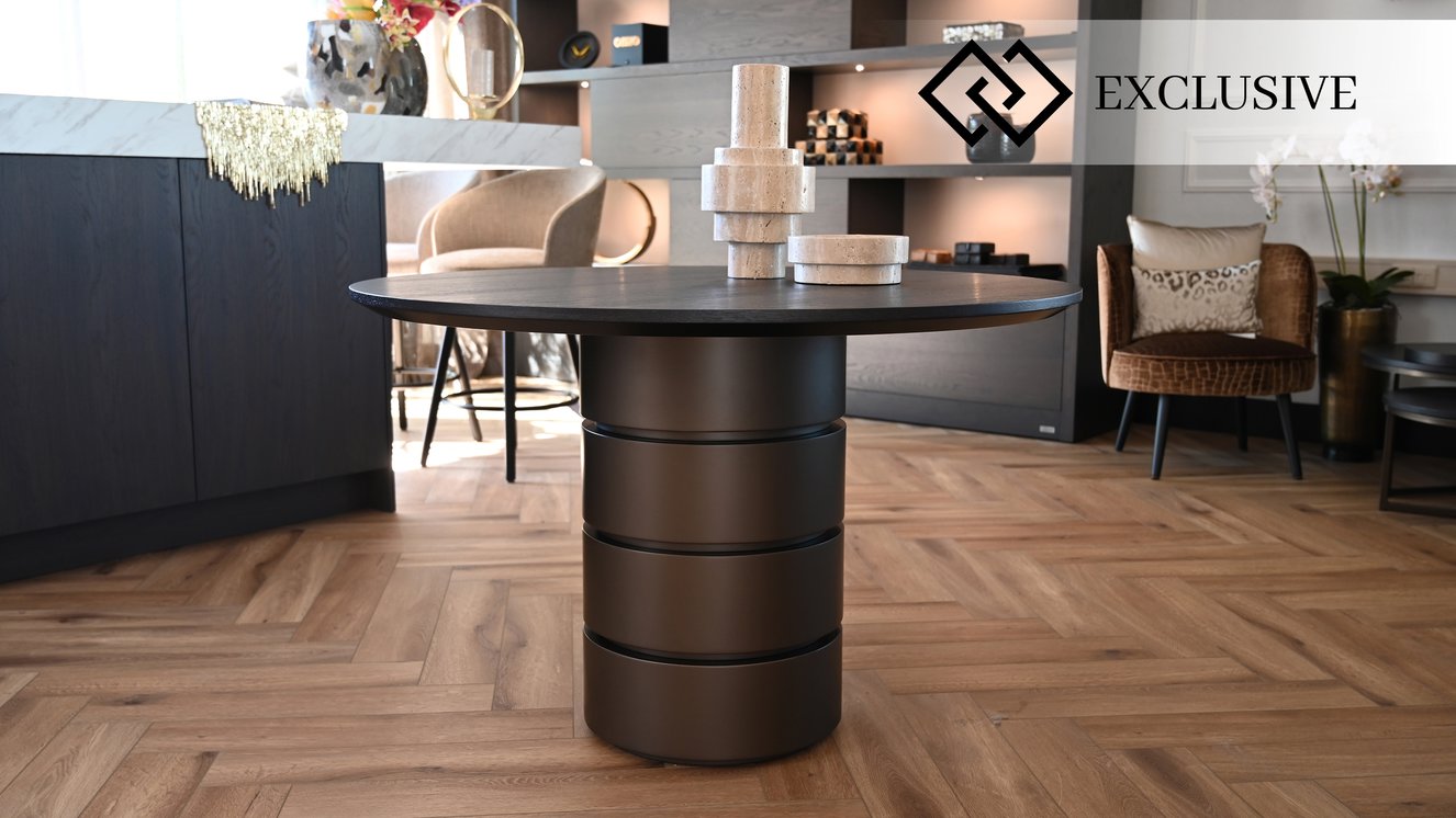 Eleganzi Eettafel Rond Eiken