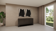 Eiken dressoir staand op poot met 3 deuren | PUUUR