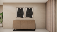Eiken dressoir staand op poot met 3 deuren | PUUUR