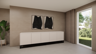 MDF dressoir staand op poot met 5 deuren | PUUUR