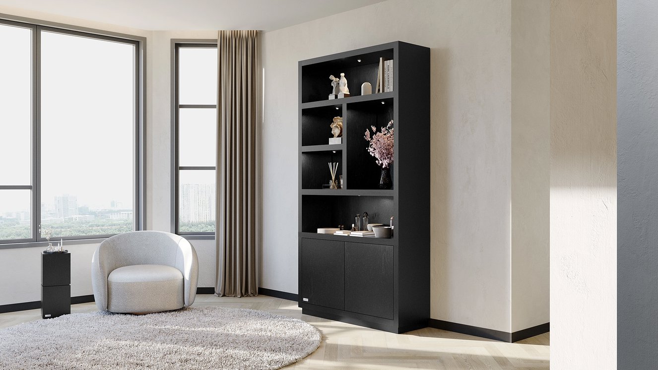 Fendi Vakkenkast Double-size 120	cm Eiken