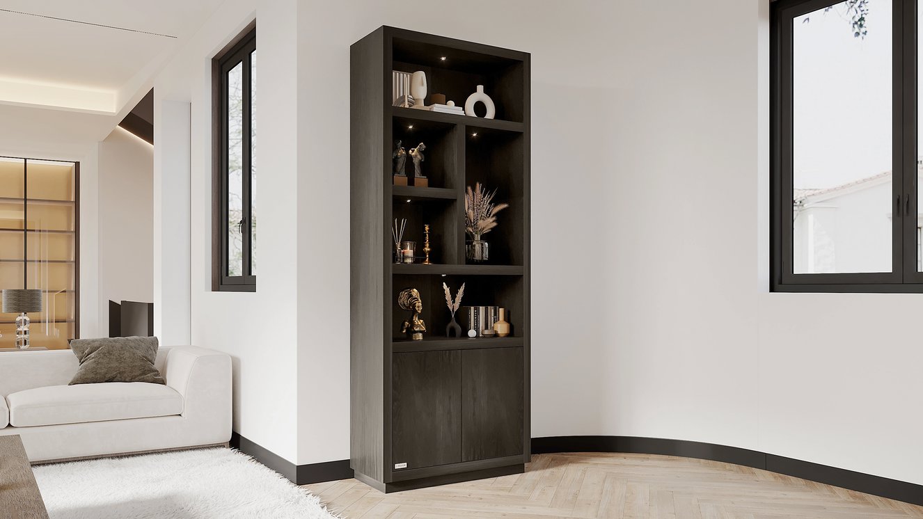 Fendi Vakkenkast Single-size 90	cm Eiken