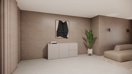MDF Staand dressoir 2-deurs 2-lades 
