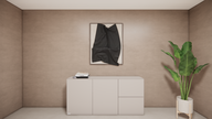 MDF Staand dressoir 2-deurs 2-lades 