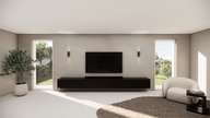 PUUUR Interiors | Rockefeller | Hangend TV meubel | 3 kleppen | Eiken
