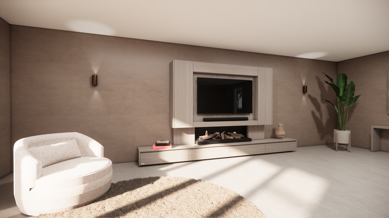 Tv-Meubel	Mason Kalfire	E-65 4-kleppen Lowboard Deuren