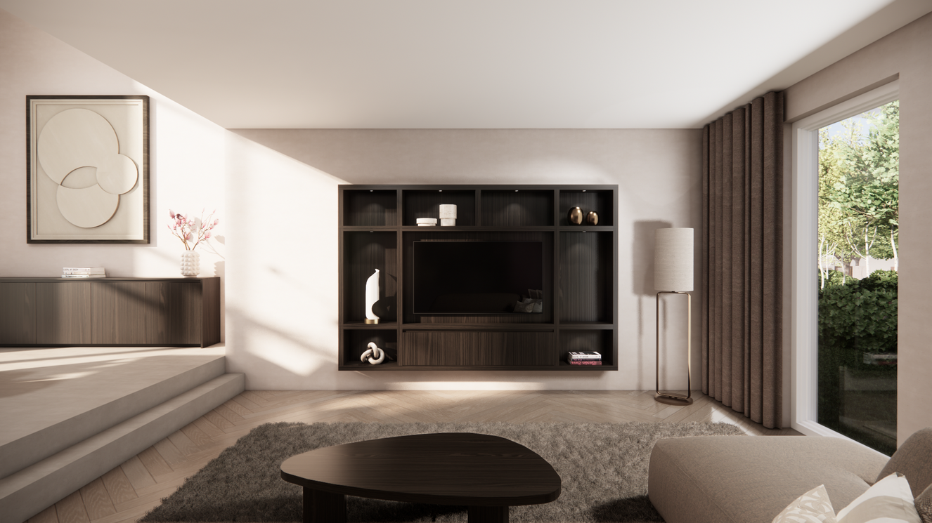 Cinewall	Como Hangend Eiken Piccolo b270xh180cm