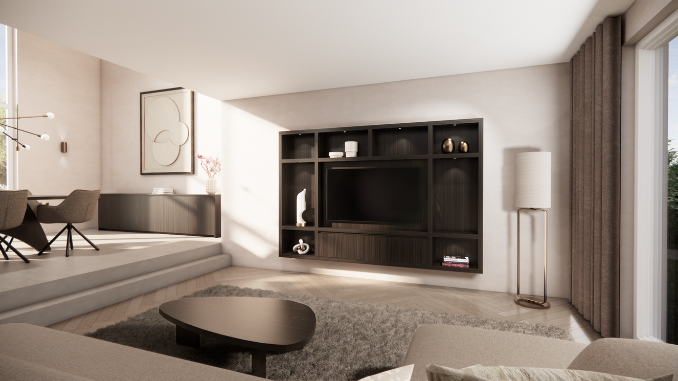 Cinewall	Como Hangend Eiken Piccolo b270xh180cm