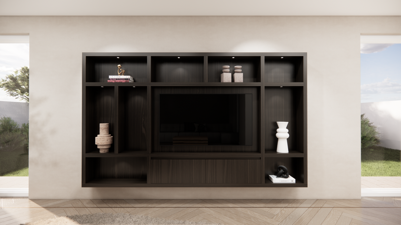 Cinewall	Como Hangend Eiken Medio b300xh180cm