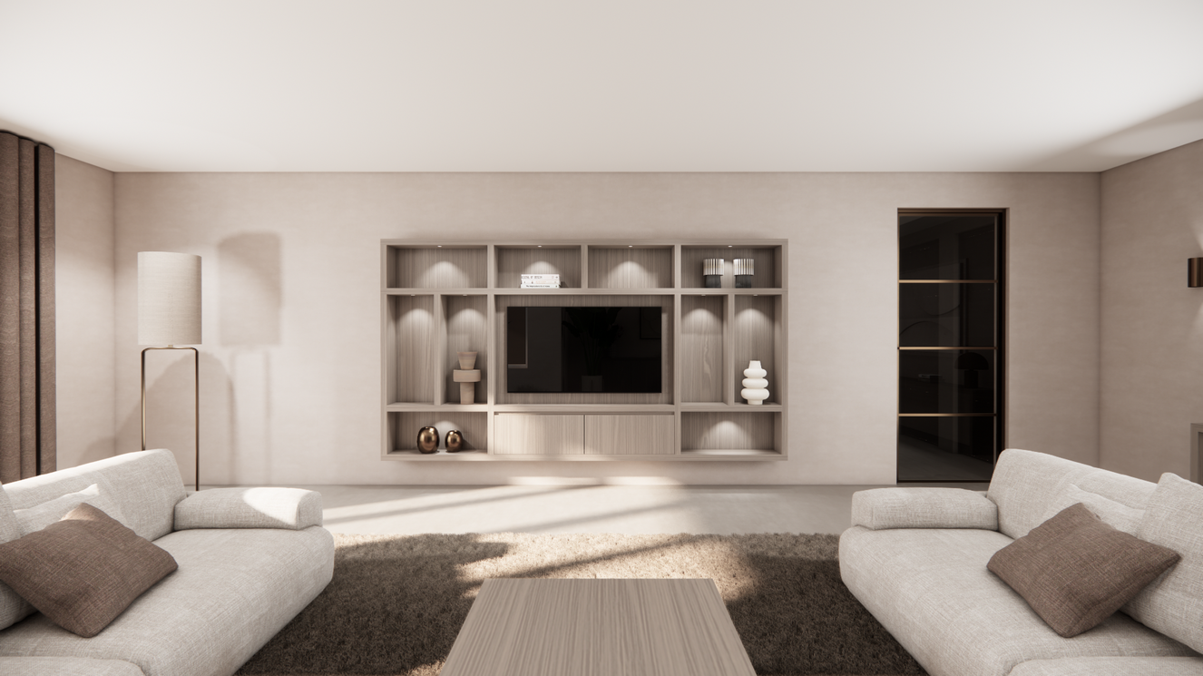 Cinewall	Como Hangend Eiken Grande b330xh180cm
