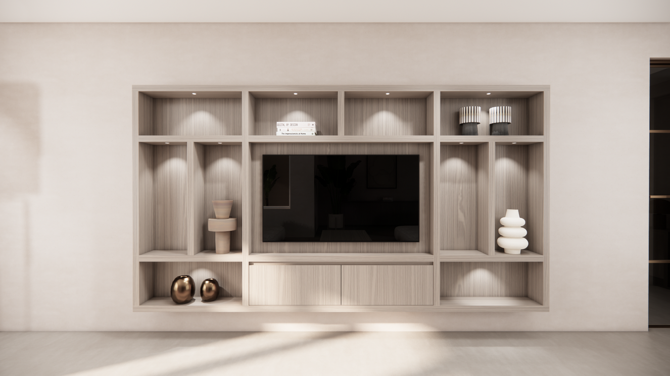 Cinewall	Como Hangend Eiken Grande b330xh180cm