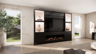 Cinewall Crace 280-340Dimplex Ignite Eiken Met Inzetbak