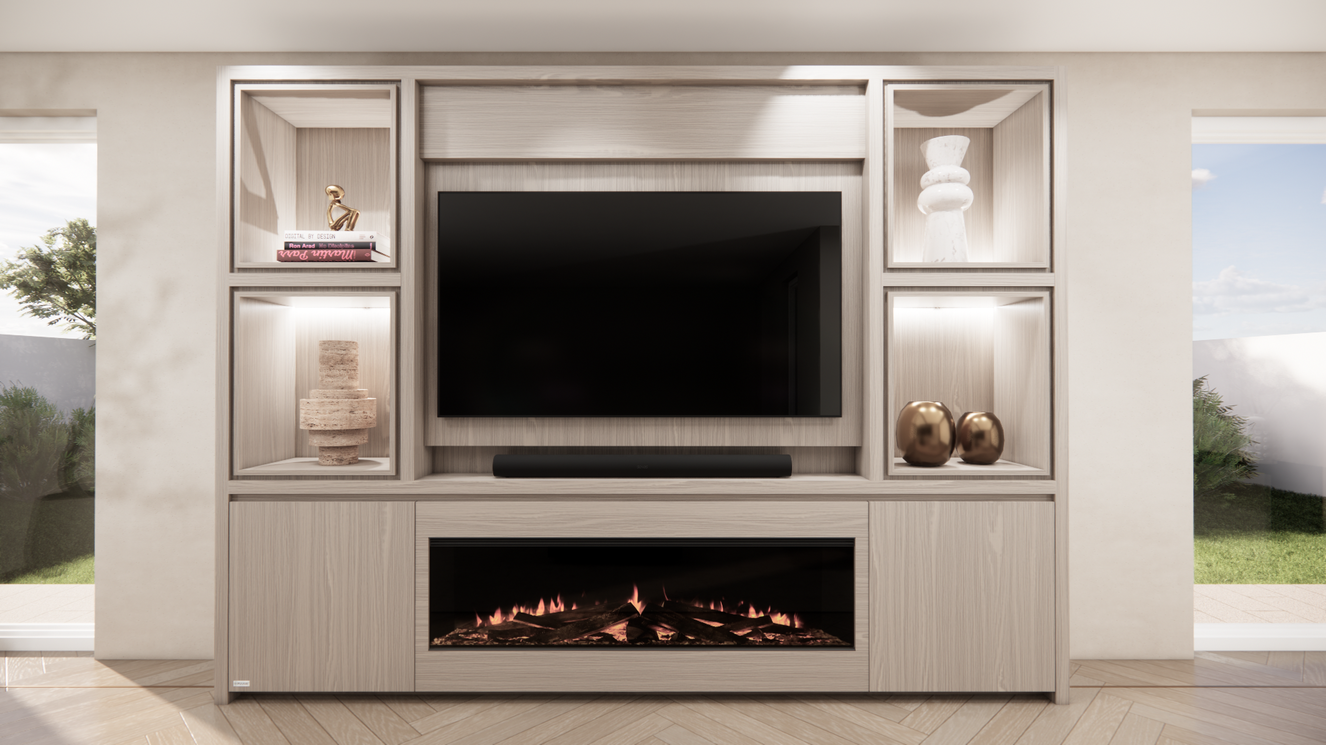 Cinewall	Grace Queen-size 280-340	cm Eiken British Fires