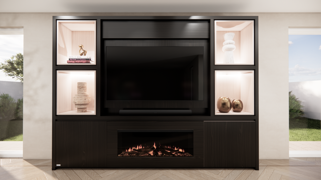 Cinewall	Grace Queen-size 280-340	cm Eiken British Fires