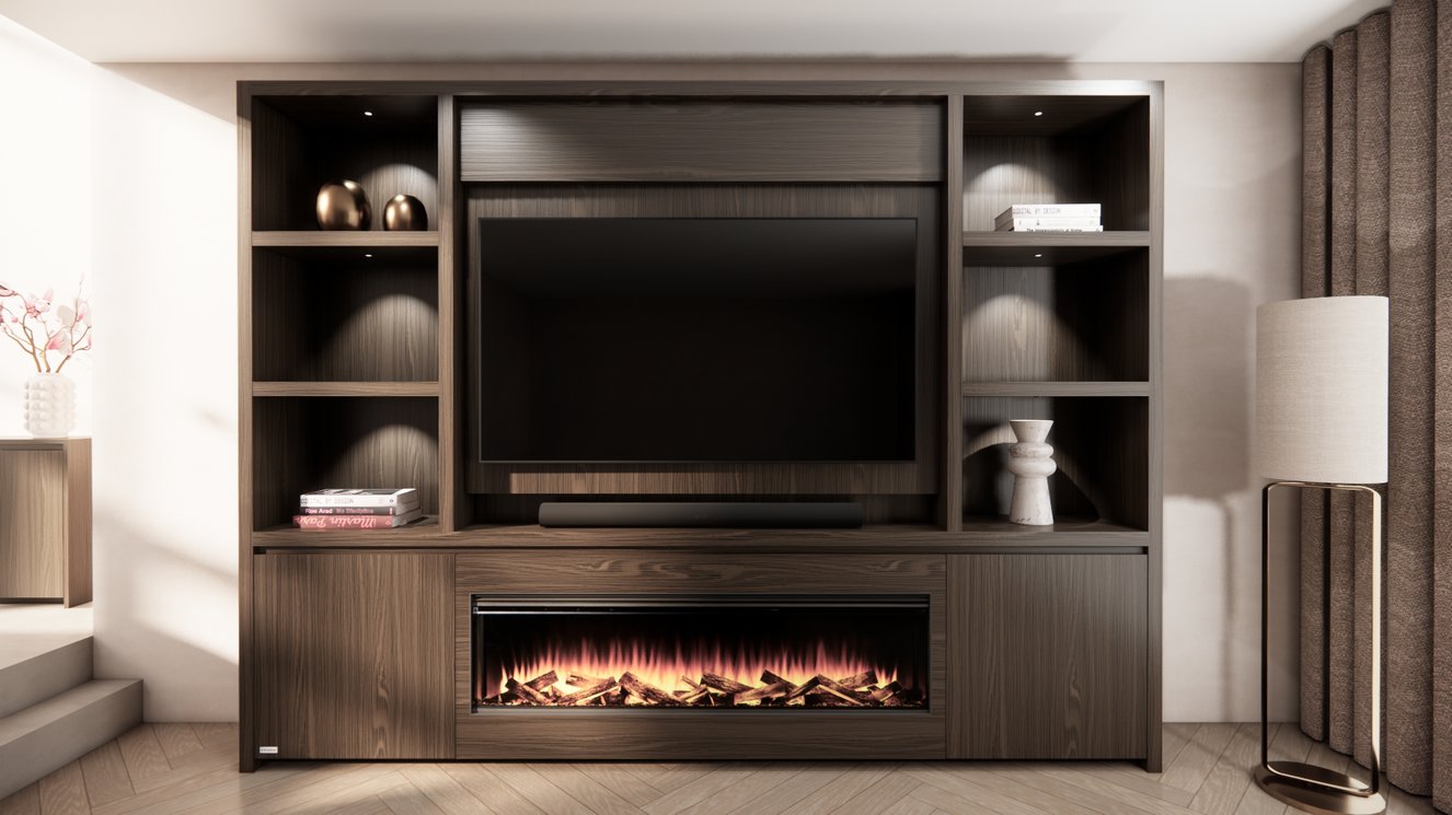 Cinewall	Andrew Queen-size 280-340	cm Eiken British	Fires