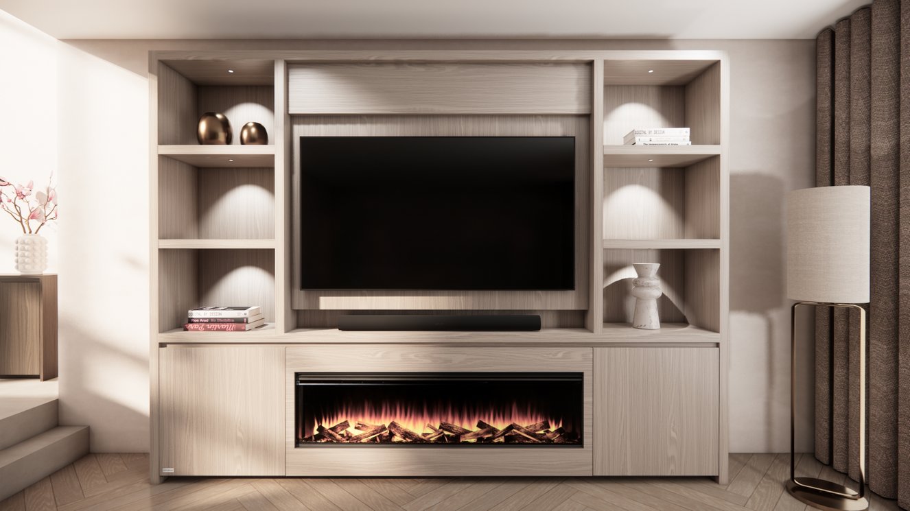 Cinewall	Andrew Queen-size 280-340	cm Eiken British	Fires