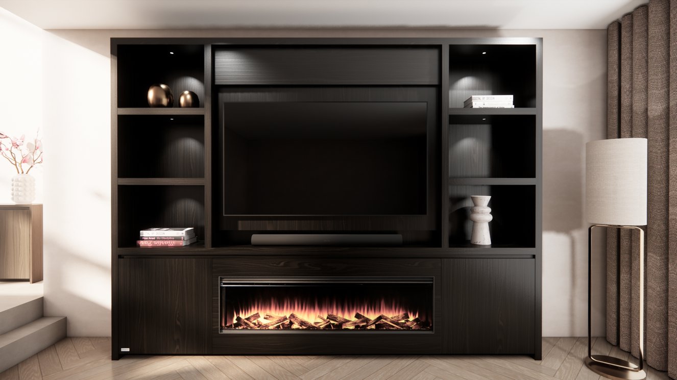 Cinewall	Andrew Queen-size 280-340	cm Eiken British	Fires