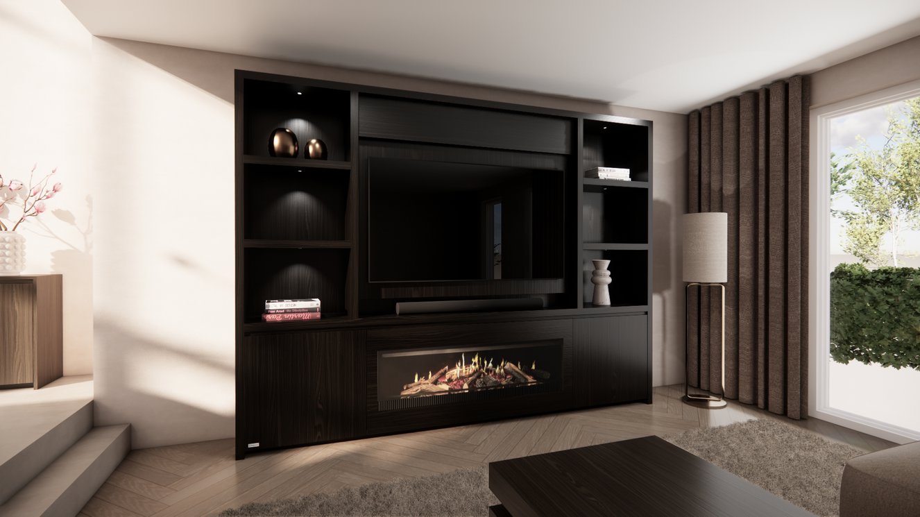 Cinewall	Andrew Queen-size 280-340	cm Eiken Kalfire	E-SERIE