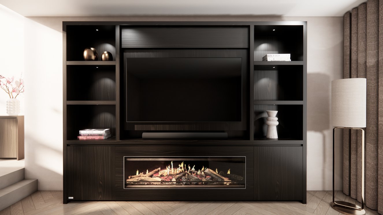 Cinewall	Andrew  Queen-size 280-340	cm Eiken Kalfire	E-ONE