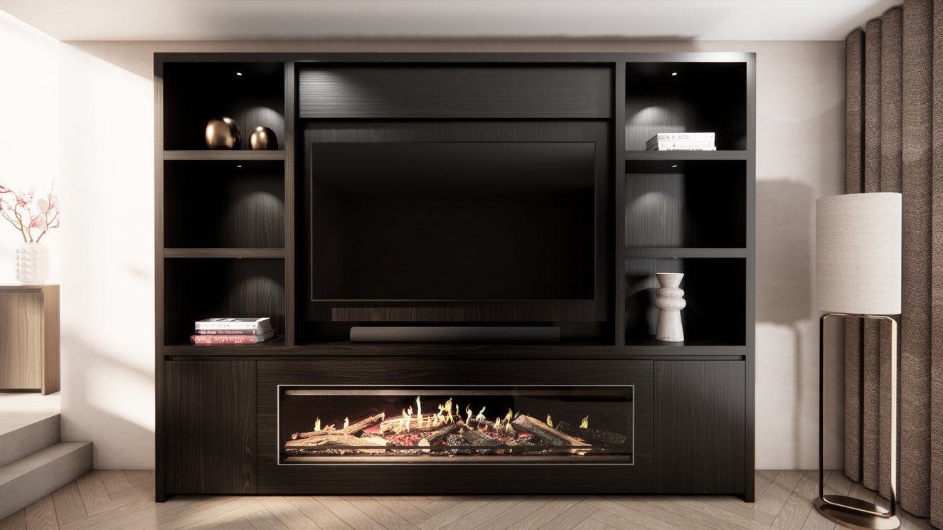 Cinewall	Andrew  Queen-size 280-340	cm Eiken Kalfire	E-ONE