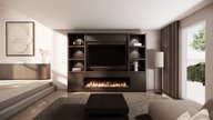 Andrew Cinewall Queen-size 280-340 cm Eiken Dimplex 74inch