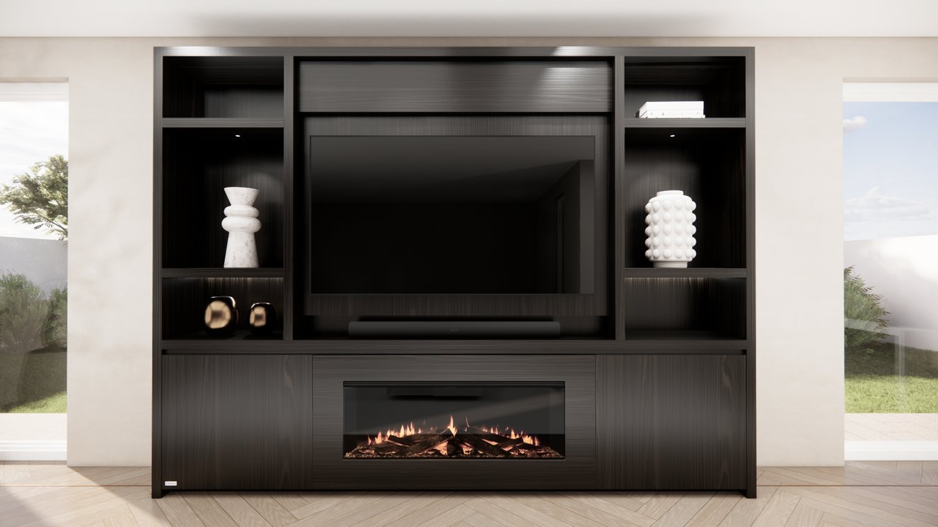 Cinewall	Hudson Queen-size 280-340	cm Eiken British	Fires