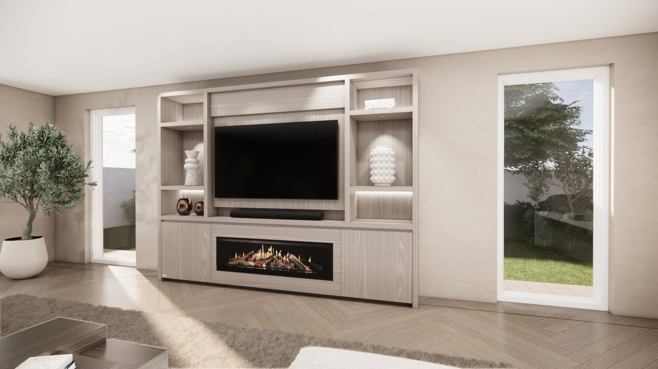 Cinewall	Hudson Queen-size 280-340	cm Eiken Kalfire	E-SERIE