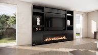 Hudson Cinewall Queen-size 280-340 cm Eiken Dimplex 74 Inch