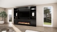 Hudson Cinewall Queen-size 280-340 cm Eiken Dimplex 74 Inch