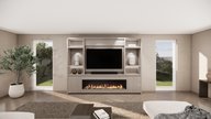 Hudson Cinewall Queen-size 280-340 cm Eiken Dimplex 74 Inch