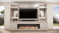 Hudson Cinewall Queen-size 280-340 cm Eiken Dimplex 74 Inch