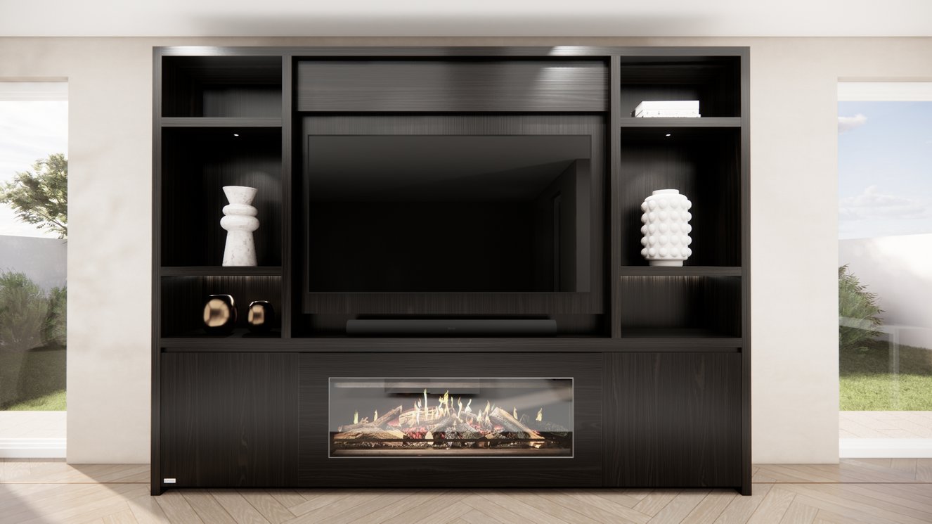Cinewall	Hudson Queen-size 280-340	cm Eiken Kalfire	E-ONE