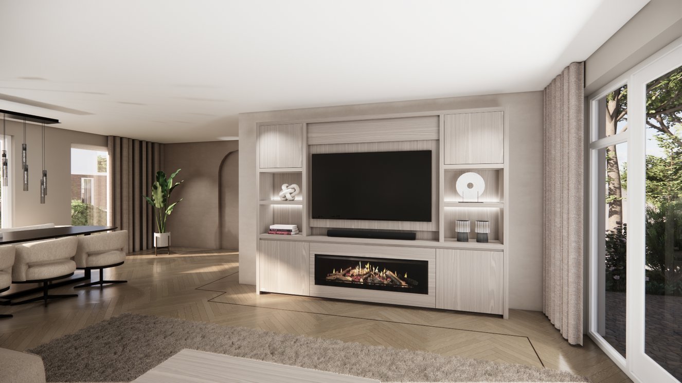 Cinewall	Franklin Queen-size 280-340	cm Eiken Kalfire	E-SERIE