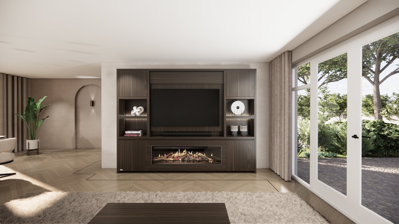 Cinewall	Franklin Queen-size 280-340	cm Eiken Kalfire	E-ONE