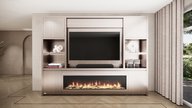 Franklin Cinewall Queen-size 280-340 cm Eiken Dimplex 74 Inch