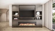 Franklin Cinewall Queen-size 280-340 cm Eiken Dimplex 74 Inch