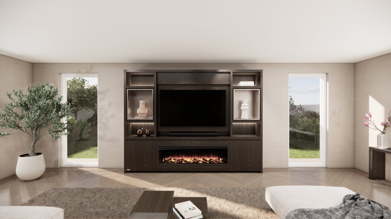 Cinewall	Cole Queen-size 280-340	cm Eiken British	Fires
