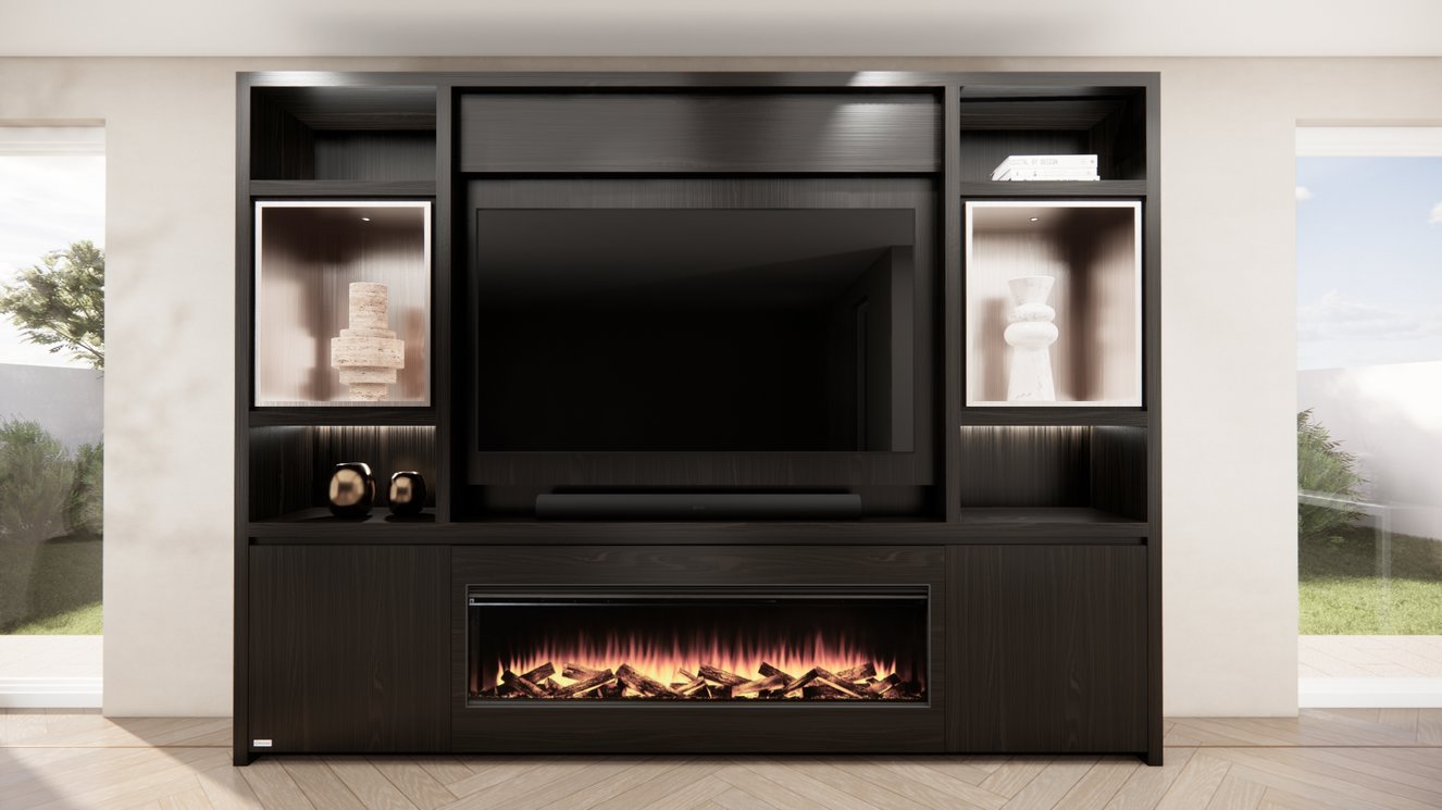 Cinewall	Cole Queen-size 280-340	cm Eiken British	Fires