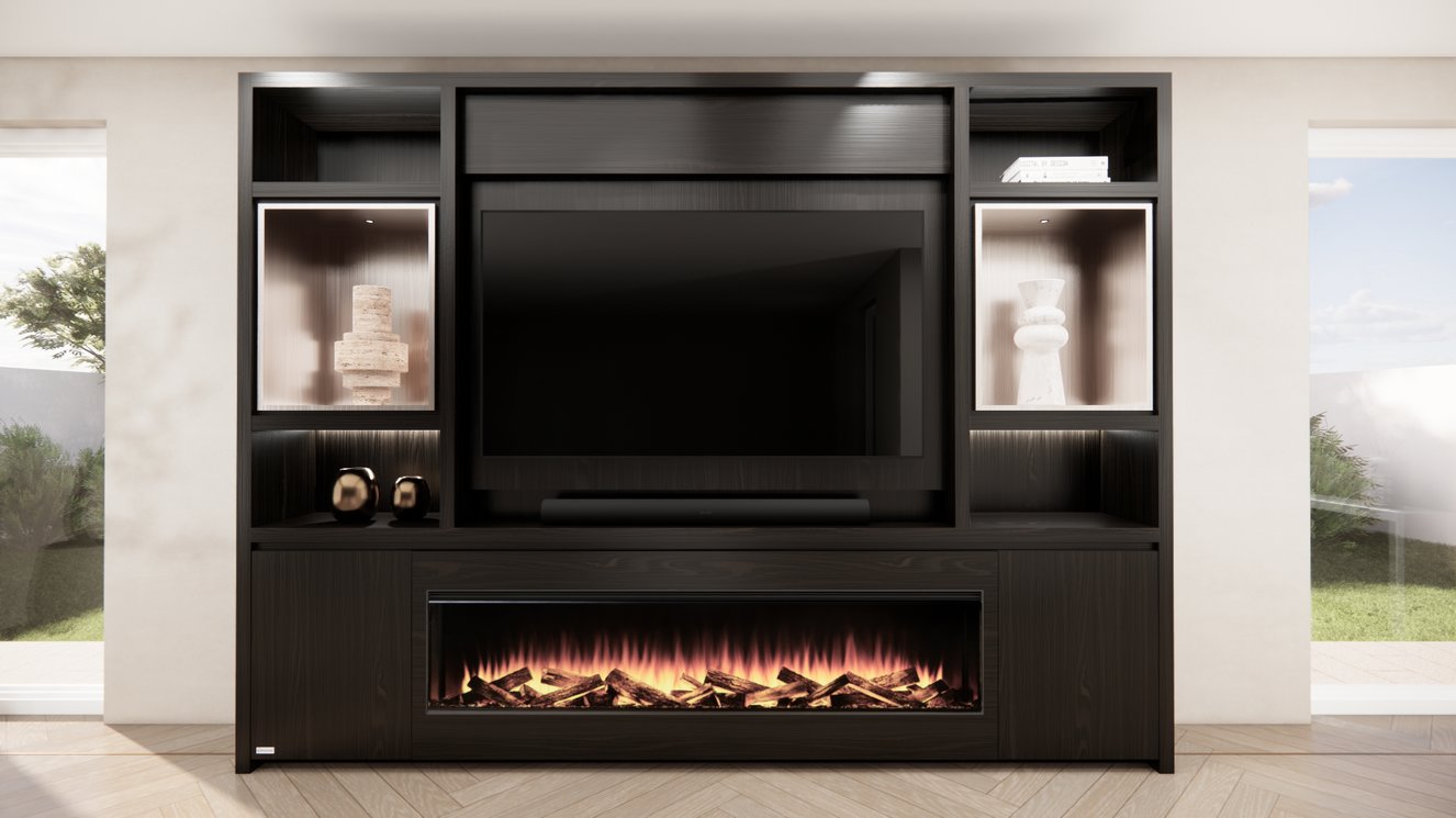 Cinewall	Cole Queen-size 280-340	cm Eiken British	Fires