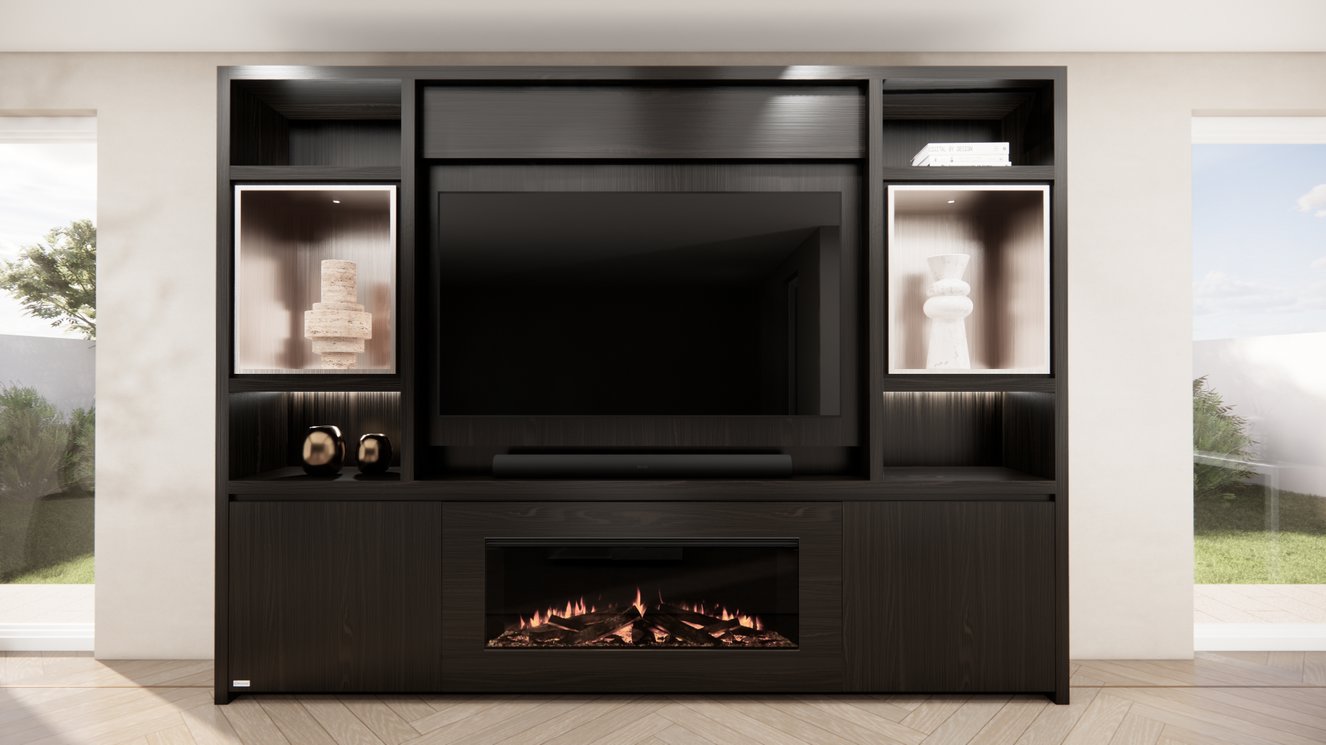 Cinewall	Cole Queen-size 280-340	cm Eiken British	Fires
