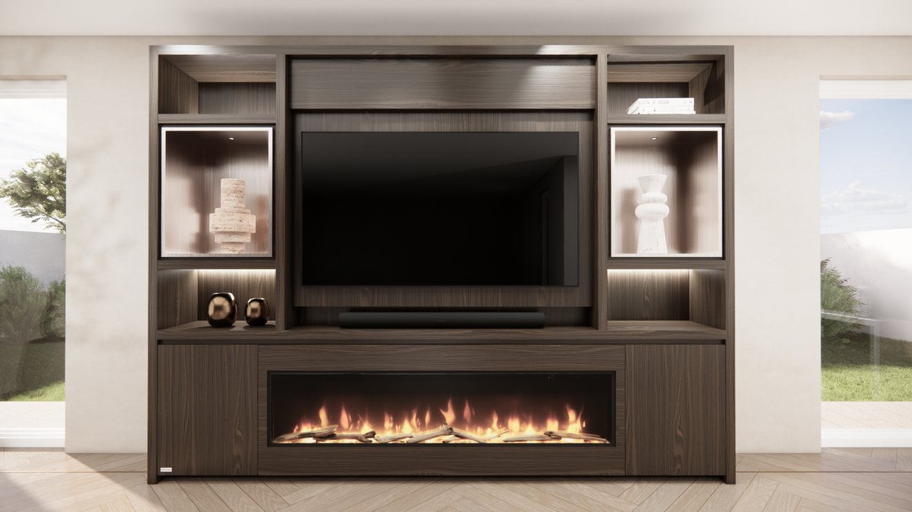 Cinewall	Cole Queen-size 280-340	cm Eiken Dimplex