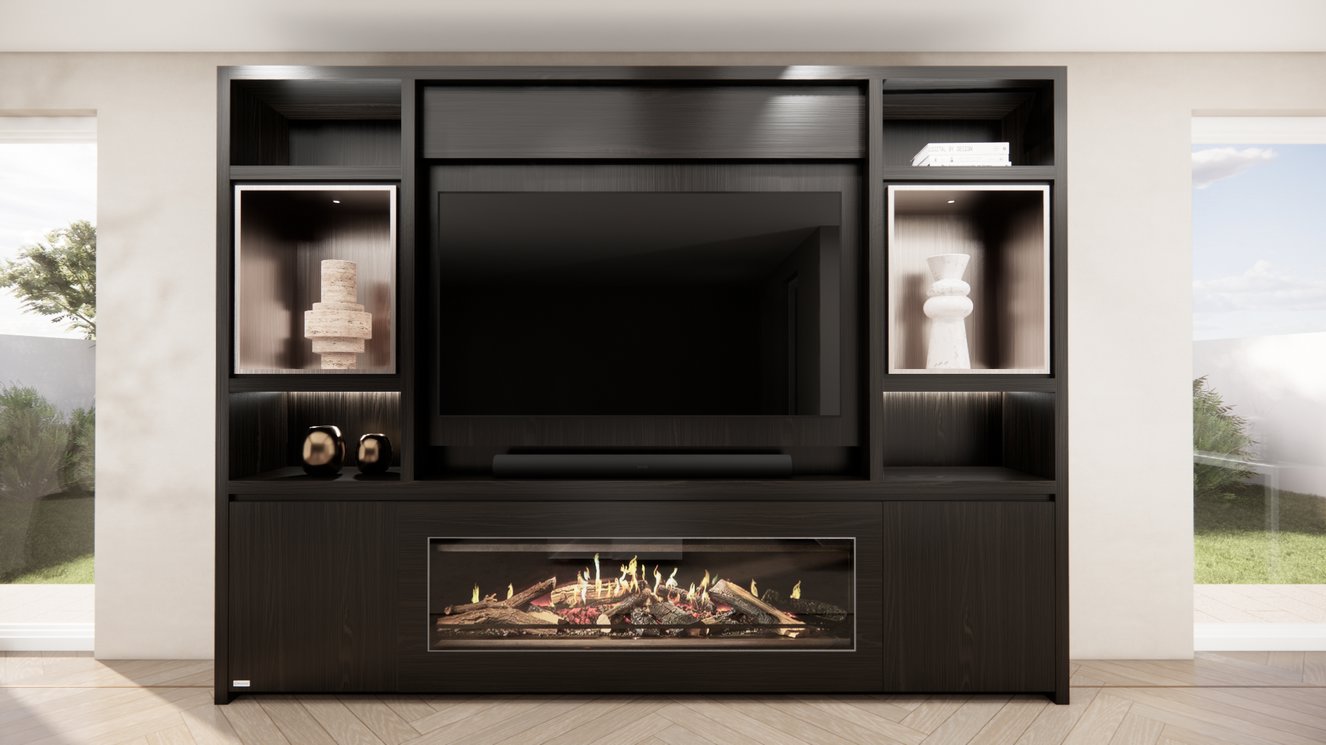 Cinewall	Cole Queen-size 280-340	cm Eiken Kalfire	E-ONE