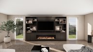 Monroe Cinewall King-size 350-410 cm Eiken Dimplex 74INCH