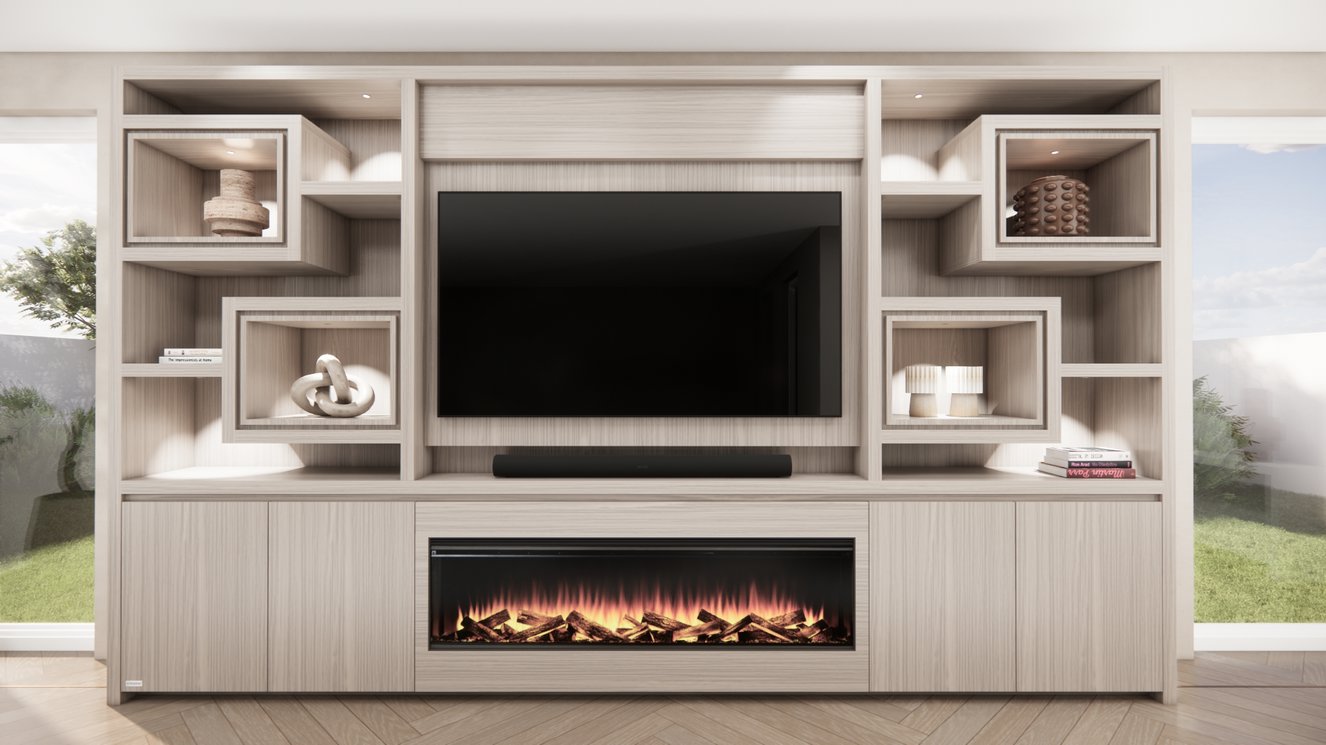 Cinewall	Monroe King-size 350-410	cm Eiken British	Fires